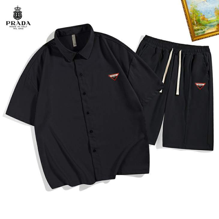 Picture of Prada Shirt Pant Suits _SKUPradaM-3XL25tx28924357